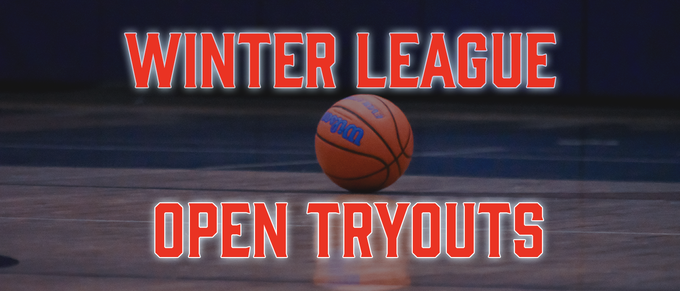 winter league open tryouts banner